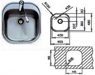 kích thước bồn rửa chén 1 ngăn loại lớn